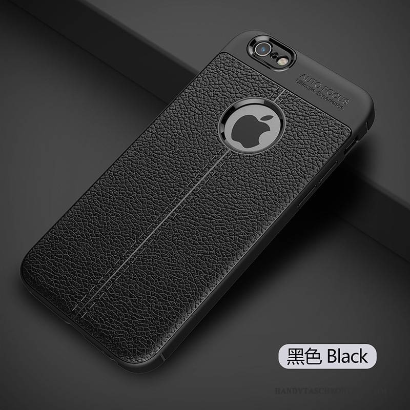 Hülle iPhone 6/6s Plus Silikon Trend Neu, Case iPhone 6/6s Plus Schutz Schwarz Rot