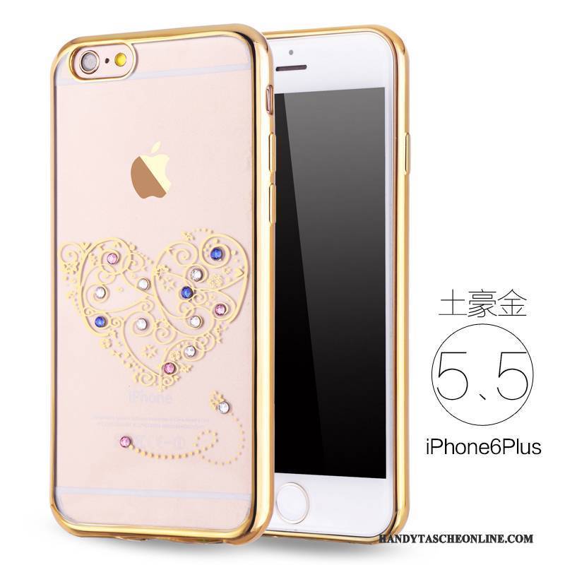 Hülle iPhone 6/6s Plus Strass Handyhüllen Rosa, Case iPhone 6/6s Plus Silikon Anti-sturz