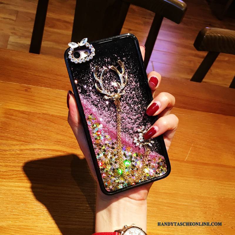 Hülle iPhone 6/6s Plus Strass Pulver Hängende Verzierungen, Case iPhone 6/6s Plus Kreativ Handyhüllen Treibsand