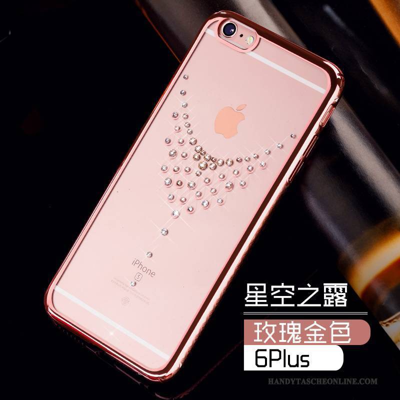 Hülle iPhone 6/6s Plus Strass Transparent Trend, Case iPhone 6/6s Plus Schutz Handyhüllen Dünne