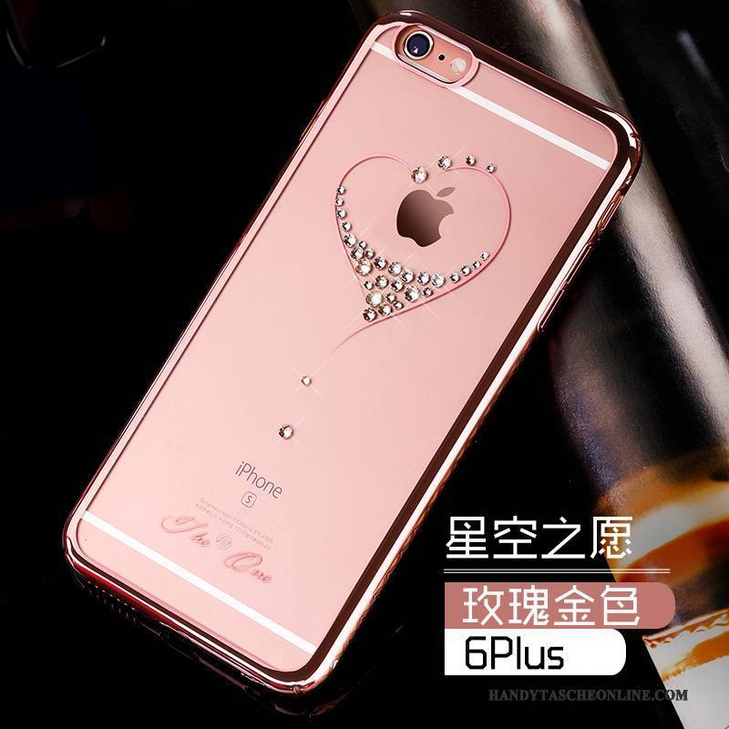 Hülle iPhone 6/6s Plus Strass Transparent Trend, Case iPhone 6/6s Plus Schutz Handyhüllen Dünne