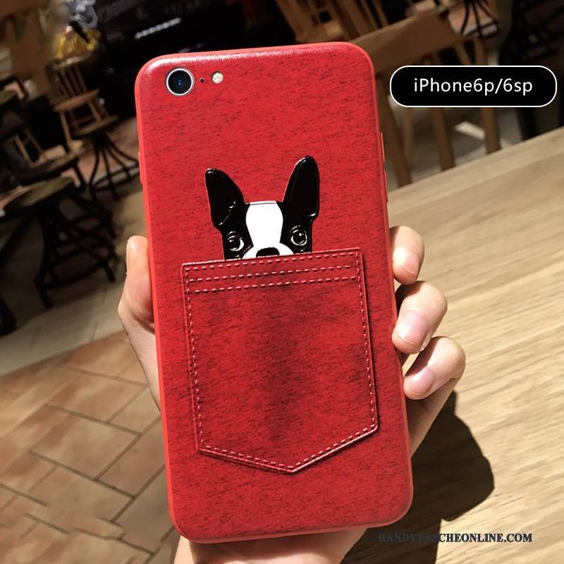 Hülle iPhone 6/6s Plus Taschen Liebhaber Handyhüllen, Case iPhone 6/6s Plus Karikatur Super Süß Hund