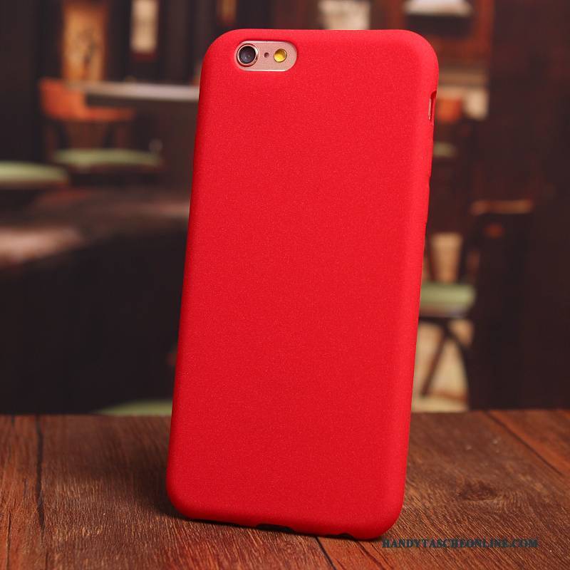 Hülle iPhone 6/6s Plus Taschen Nubuck Rot, Case iPhone 6/6s Plus Silikon Trend Blau