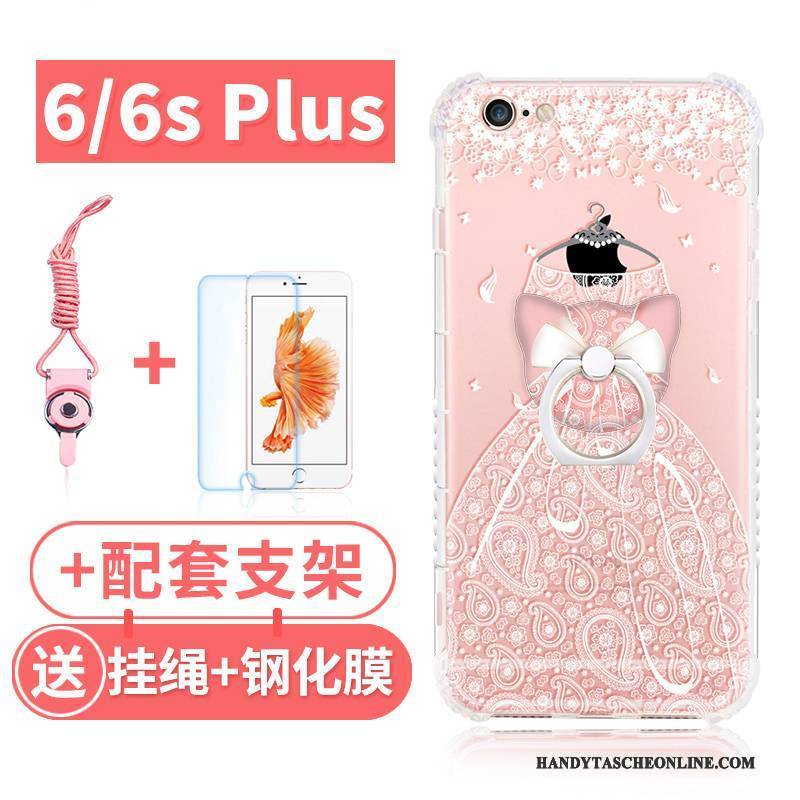 Hülle iPhone 6/6s Plus Taschen Rosa Handyhüllen, Case iPhone 6/6s Plus Silikon Anti-sturz Ballon