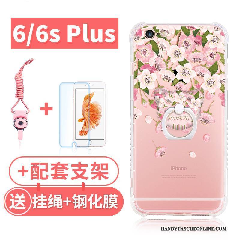 Hülle iPhone 6/6s Plus Taschen Rosa Handyhüllen, Case iPhone 6/6s Plus Silikon Anti-sturz Ballon