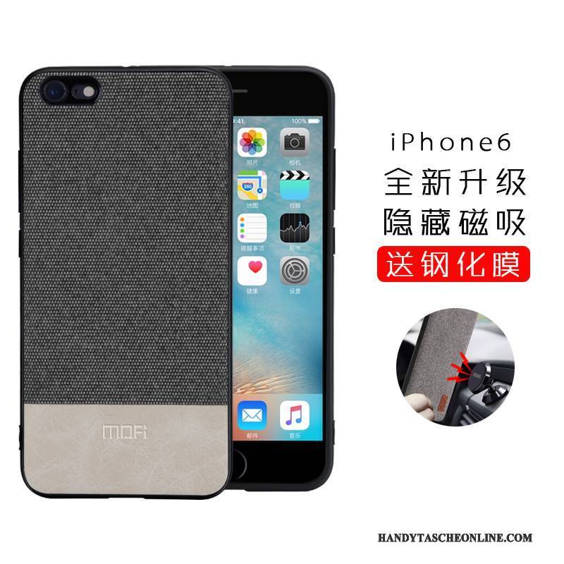 Hülle iPhone 6/6s Plus Taschen Trend Anti-sturz, Case iPhone 6/6s Plus Silikon Grau Handyhüllen