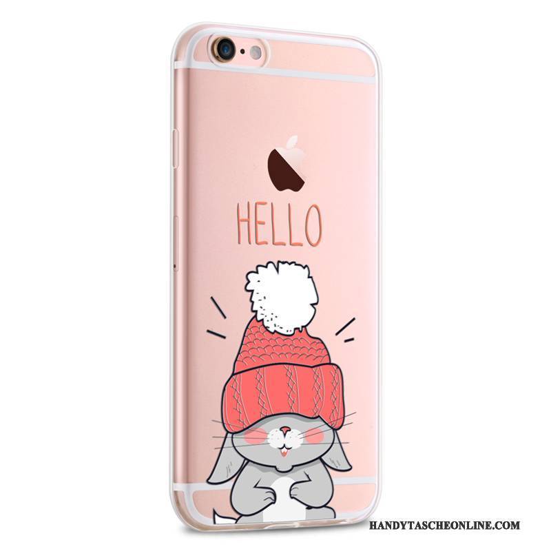 Hülle iPhone 6/6s Plus Weiche Nette Weiß, Case iPhone 6/6s Plus Silikon Handyhüllen Rosa