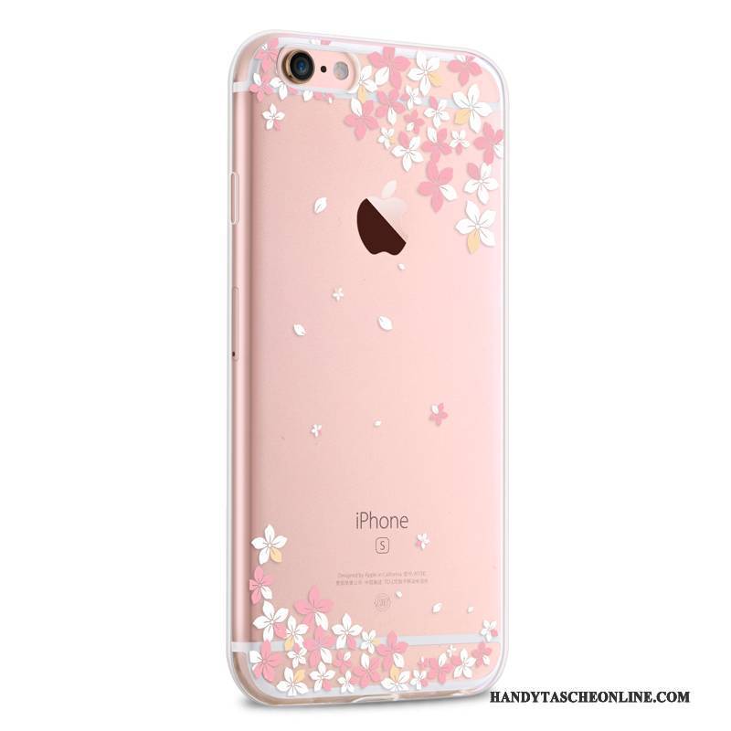 Hülle iPhone 6/6s Plus Weiche Nette Weiß, Case iPhone 6/6s Plus Silikon Handyhüllen Rosa