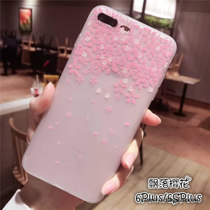 Hülle iPhone 6/6s Plus Weiche Nubuck Rosa, Case iPhone 6/6s Plus Kreativ Handyhüllen Trend