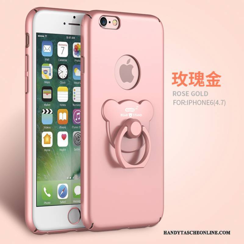 Hülle iPhone 6/6s Schutz Nubuck Anti-sturz, Case iPhone 6/6s Taschen Handyhüllen Rosa