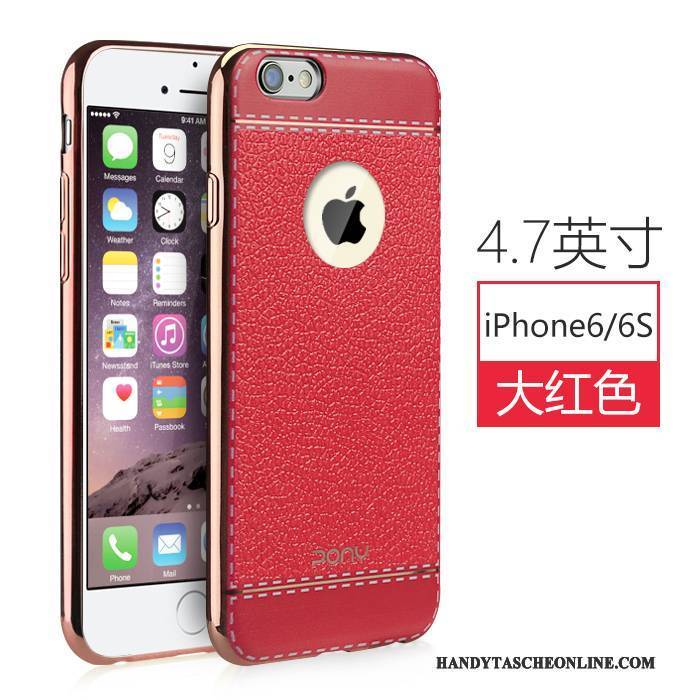 Hülle iPhone 6/6s Silikon Neu Anti-sturz, Case iPhone 6/6s Taschen Rot Handyhüllen