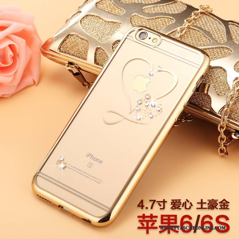 Hülle iPhone 6/6s Silikon Neu Trendmarke, Case iPhone 6/6s Strass Handyhüllen Pulver