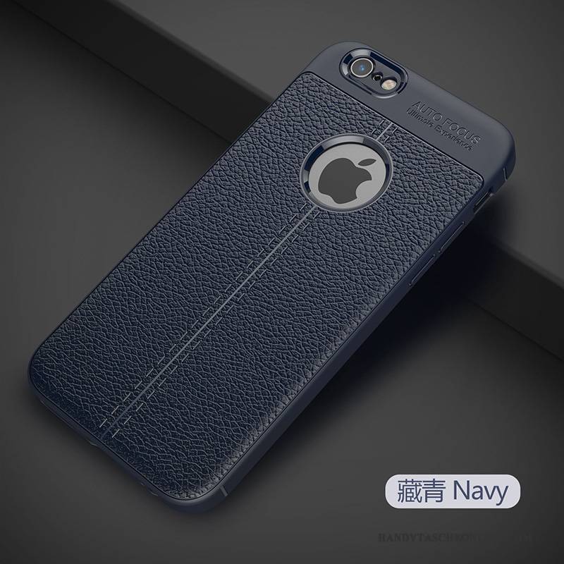 Hülle iPhone 6/6s Silikon Trend Handyhüllen, Case iPhone 6/6s Schutz Anti-sturz Schwarz