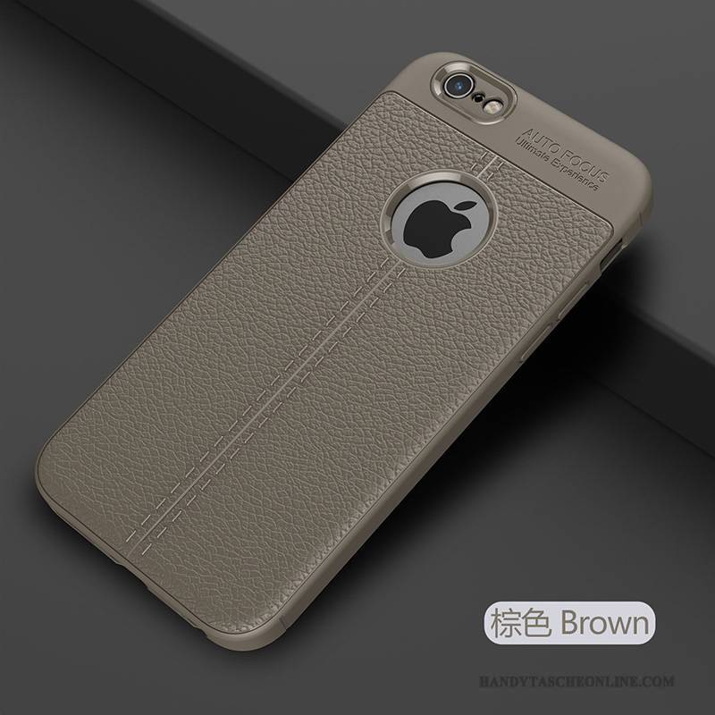 Hülle iPhone 6/6s Silikon Trend Handyhüllen, Case iPhone 6/6s Schutz Anti-sturz Schwarz