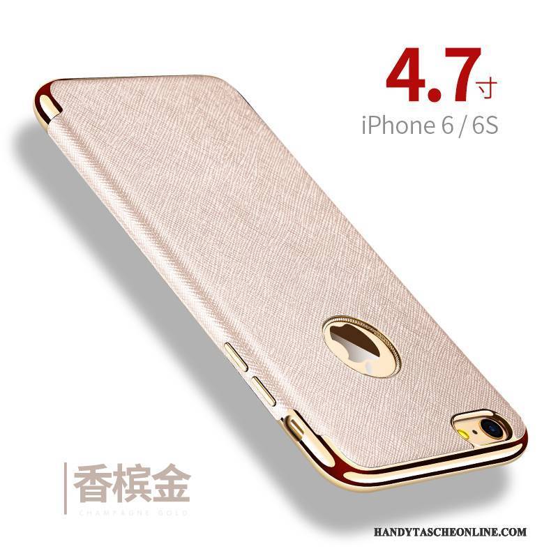 Hülle iPhone 6/6s Taschen Magnetismus Rot, Case iPhone 6/6s Weiche Handyhüllen Anti-sturz