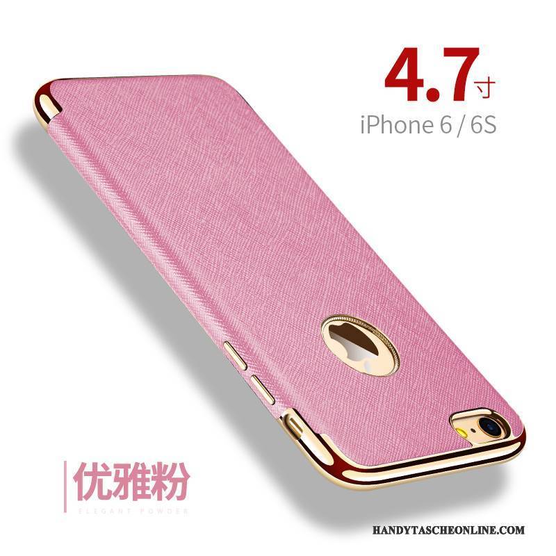 Hülle iPhone 6/6s Taschen Magnetismus Rot, Case iPhone 6/6s Weiche Handyhüllen Anti-sturz