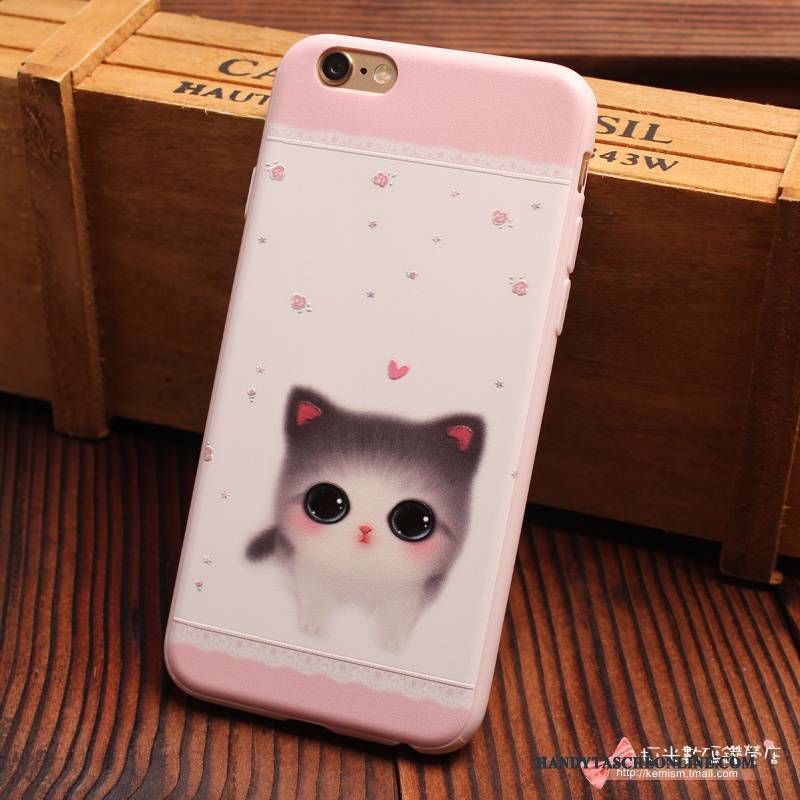 Hülle iPhone 6/6s Taschen Rosa Mini, Case iPhone 6/6s Karikatur Frisch Handyhüllen