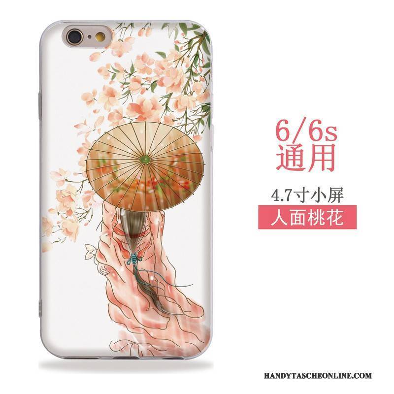 Hülle iPhone 6/6s Weiche Hängende Verzierungen Wind, Case iPhone 6/6s Farbe Chinesische Art Handyhüllen