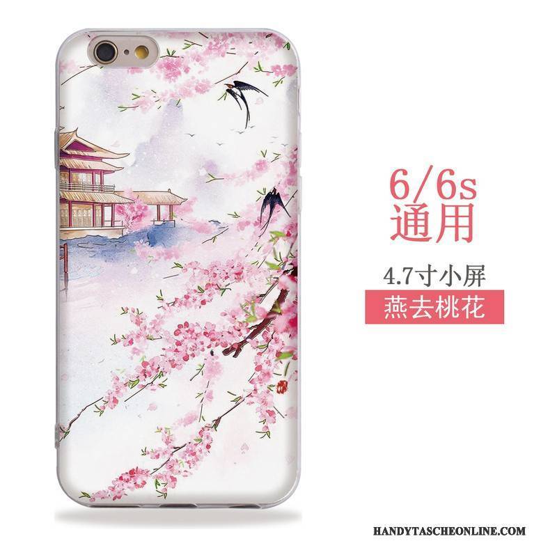 Hülle iPhone 6/6s Weiche Hängende Verzierungen Wind, Case iPhone 6/6s Farbe Chinesische Art Handyhüllen