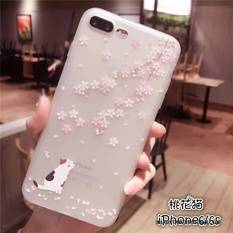 Hülle iPhone 6/6s Weiche Sakura Persönlichkeit, Case iPhone 6/6s Silikon Trend Rosa