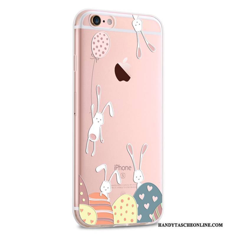 Hülle iPhone 6/6s Weiche Transparent Schlank, Case iPhone 6/6s Silikon Rosa Handyhüllen