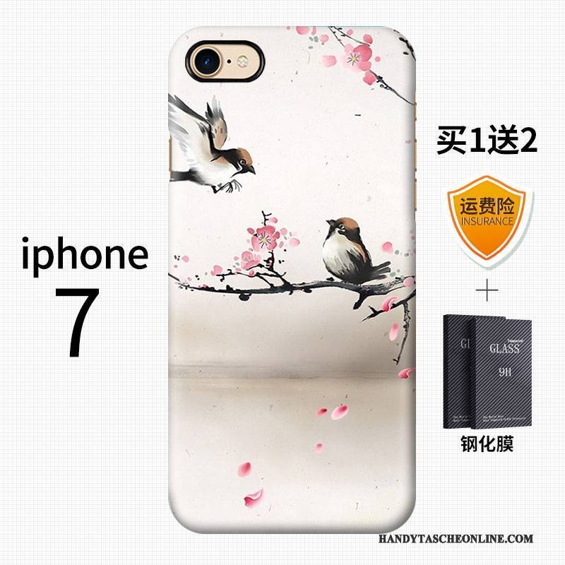 Hülle iPhone 7 Kreativ Chinesische Art Handyhüllen, Case iPhone 7 Farbe Wind Schwer