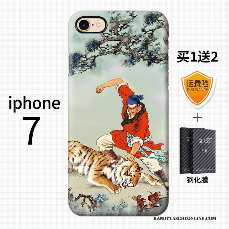 Hülle iPhone 7 Kreativ Chinesische Art Handyhüllen, Case iPhone 7 Farbe Wind Schwer