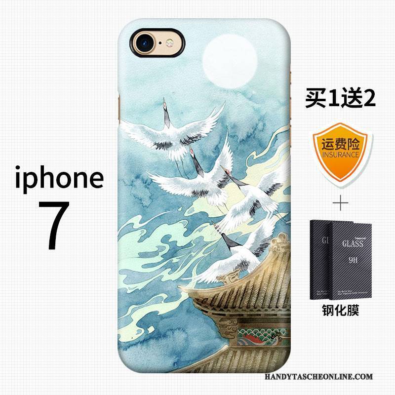 Hülle iPhone 7 Kreativ Chinesische Art Handyhüllen, Case iPhone 7 Farbe Wind Schwer