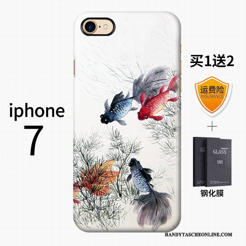 Hülle iPhone 7 Kreativ Chinesische Art Handyhüllen, Case iPhone 7 Farbe Wind Schwer