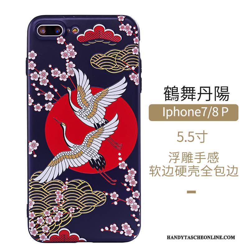 Hülle iPhone 7 Plus Farbe Handyhüllen Wind, Case iPhone 7 Plus Schutz Kunst Chinesische Art