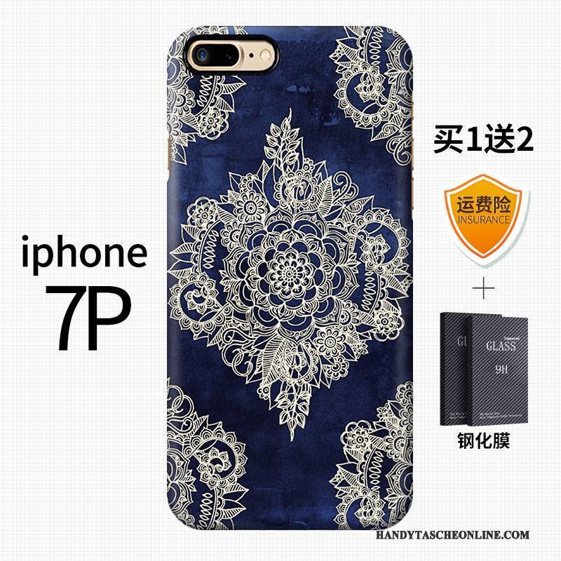 Hülle iPhone 7 Plus Farbe Kunst Wind, Case iPhone 7 Plus Kreativ Chinesische Art Schwer