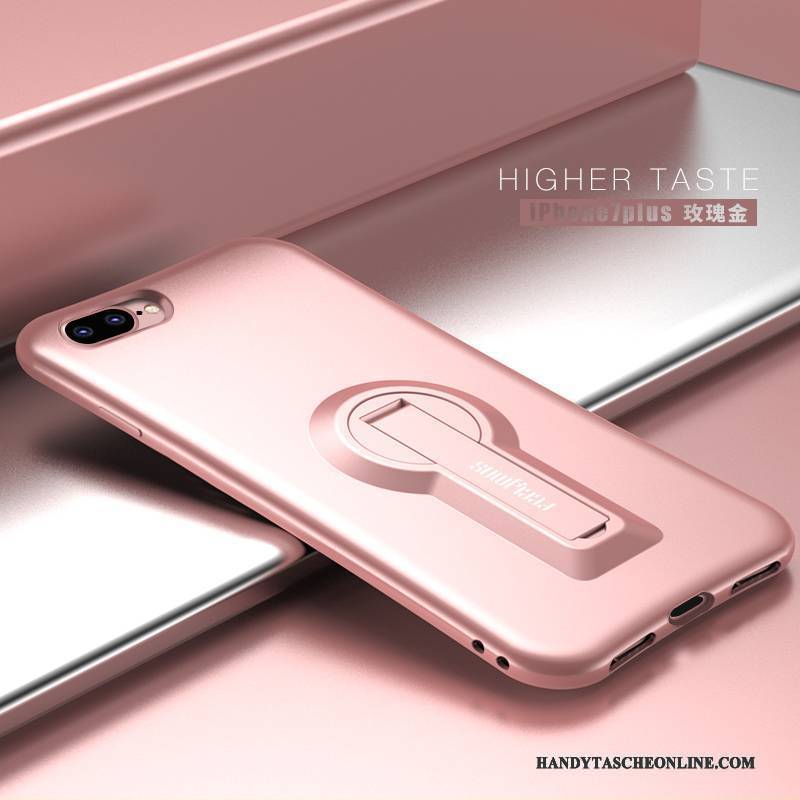 Hülle iPhone 7 Plus Halterung Rot Trend, Case iPhone 7 Plus Farbe Dünne Nubuck