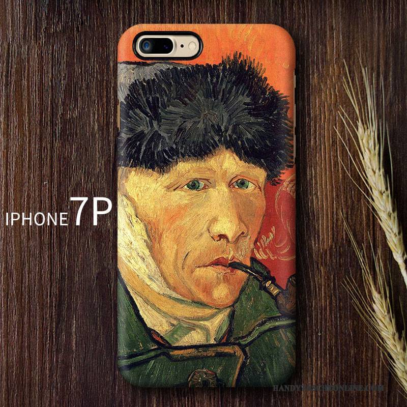 Hülle iPhone 7 Plus Kreativ Kunst Trend, Case iPhone 7 Plus Blau Handyhüllen