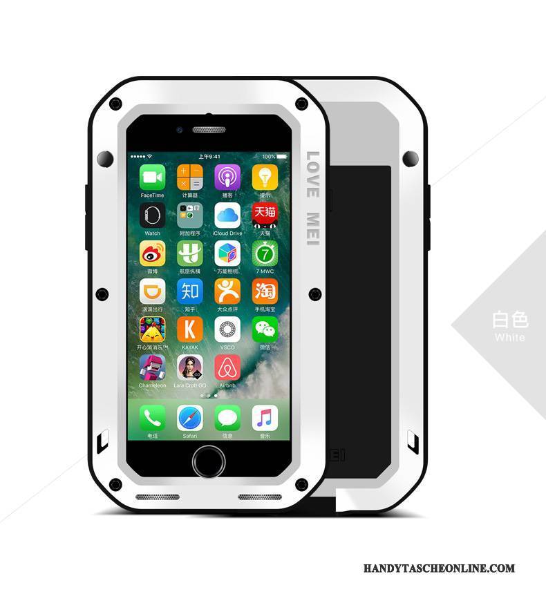 Hülle iPhone 7 Plus Metall Outdoor Drei Verteidigungen, Case iPhone 7 Plus Schutz Handyhüllen Dekompression