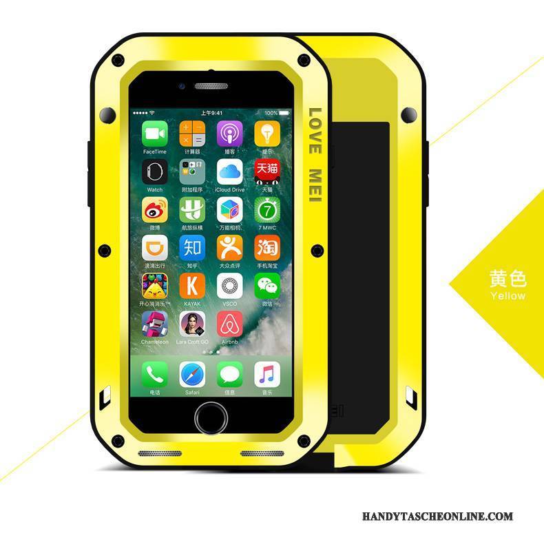 Hülle iPhone 7 Plus Metall Outdoor Drei Verteidigungen, Case iPhone 7 Plus Schutz Handyhüllen Dekompression