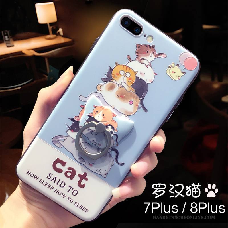 Hülle iPhone 7 Plus Prägung Anti-sturz Trendmarke, Case iPhone 7 Plus Karikatur Handyhüllen Neu