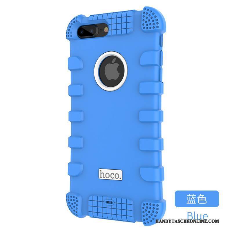 Hülle iPhone 7 Plus Silikon Blau Weiß, Case iPhone 7 Plus Kreativ Hängende Verzierungen Handyhüllen