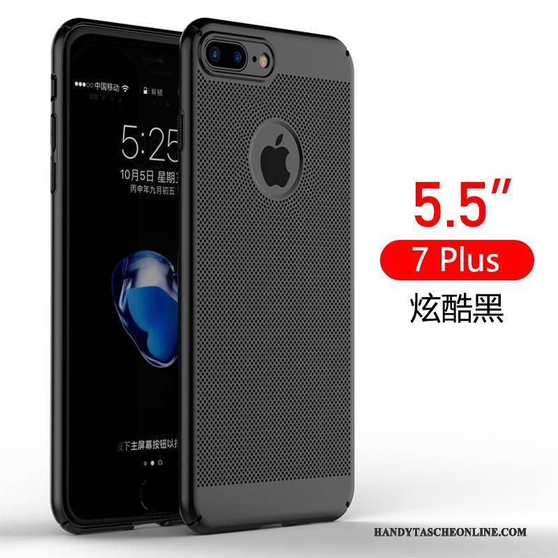 Hülle iPhone 7 Plus Silikon Neu Schwarz, Case iPhone 7 Plus Schutz Trend Handyhüllen