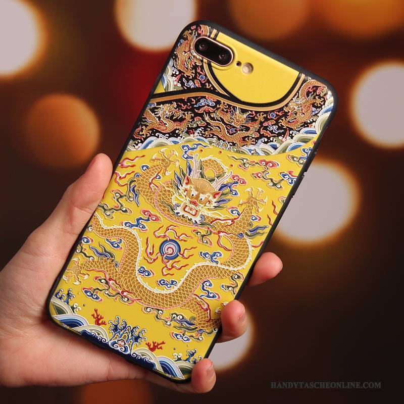 Hülle iPhone 7 Plus Taschen Chinesische Art Persönlichkeit, Case iPhone 7 Plus Silikon Handyhüllen Roben