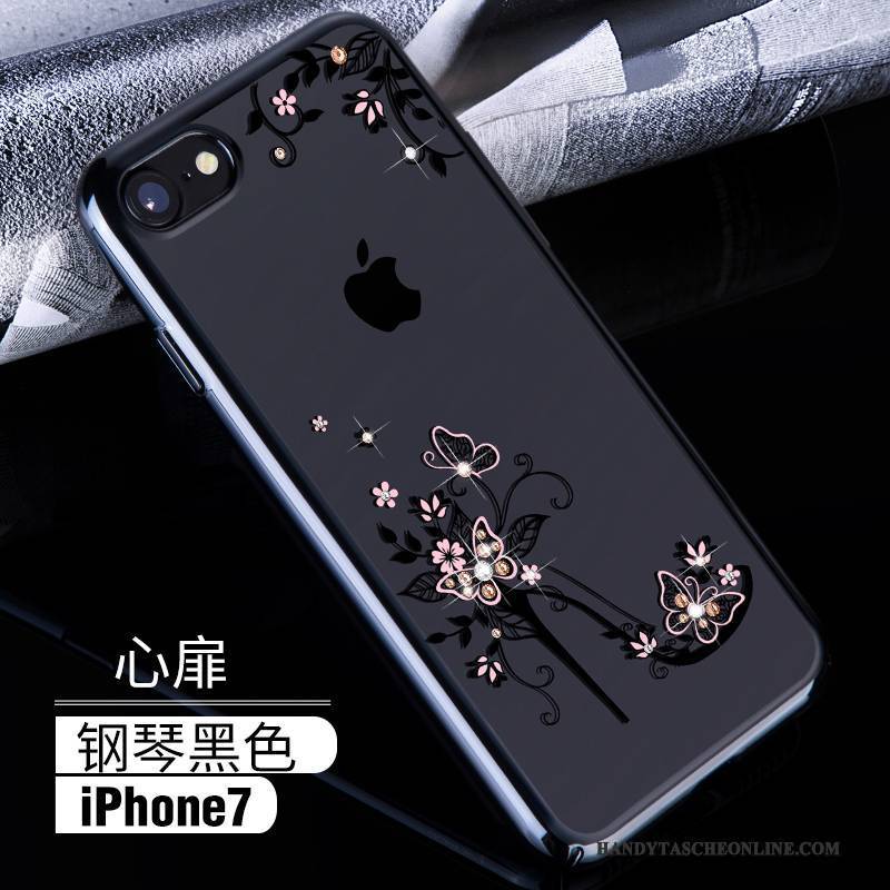 Hülle iPhone 7 Strass Transparent Handyhüllen, Case iPhone 7 Luxus Neu Gold