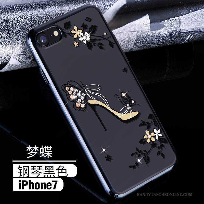 Hülle iPhone 7 Strass Transparent Handyhüllen, Case iPhone 7 Luxus Neu Gold