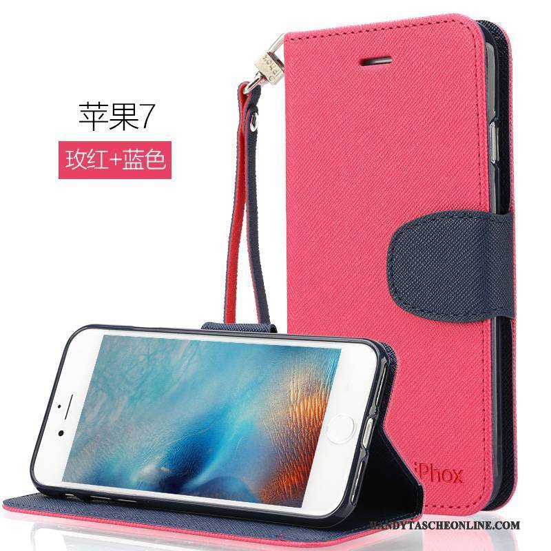 Hülle iPhone 7 Taschen Neu Anti-sturz, Case iPhone 7 Lederhülle Grün Handyhüllen