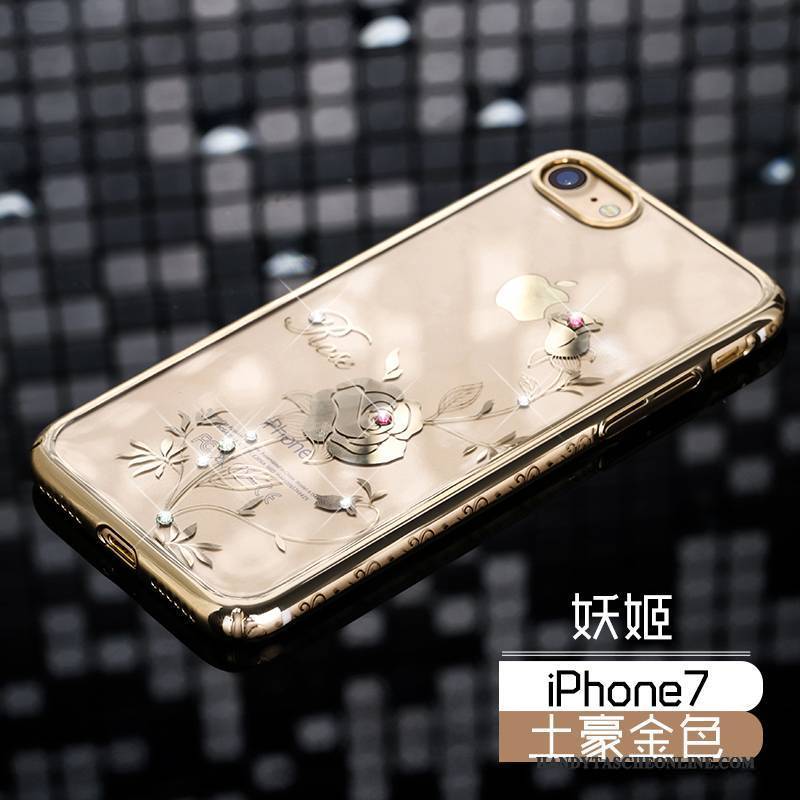 Hülle iPhone 7 Taschen Schwer Anti-sturz, Case iPhone 7 Luxus Gold Handyhüllen