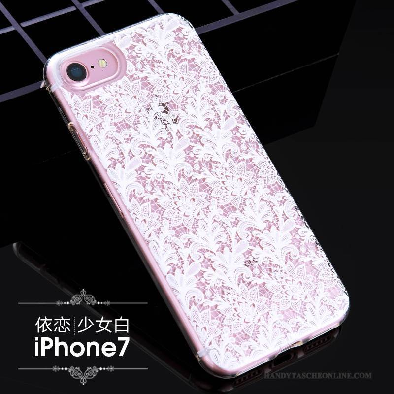 Hülle iPhone 7 Weiche Rosa Handyhüllen, Case iPhone 7 Silikon Trendmarke Spitze