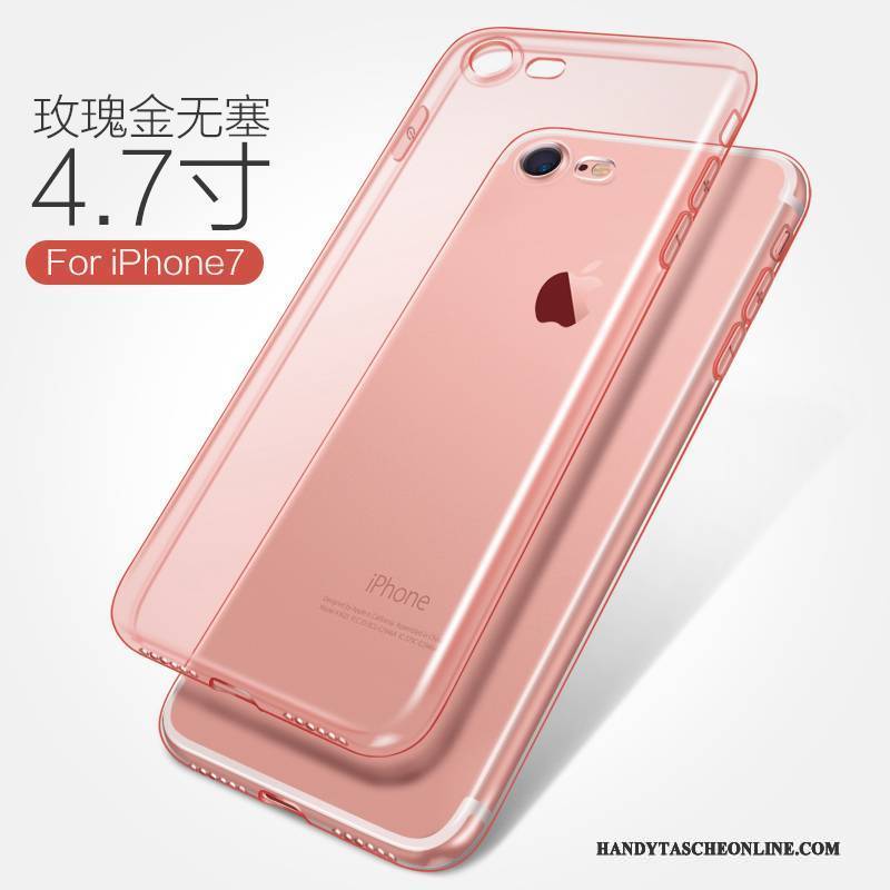 Hülle iPhone 7 Weiche Transparent Handyhüllen, Case iPhone 7 Silikon Anti-sturz Weiß