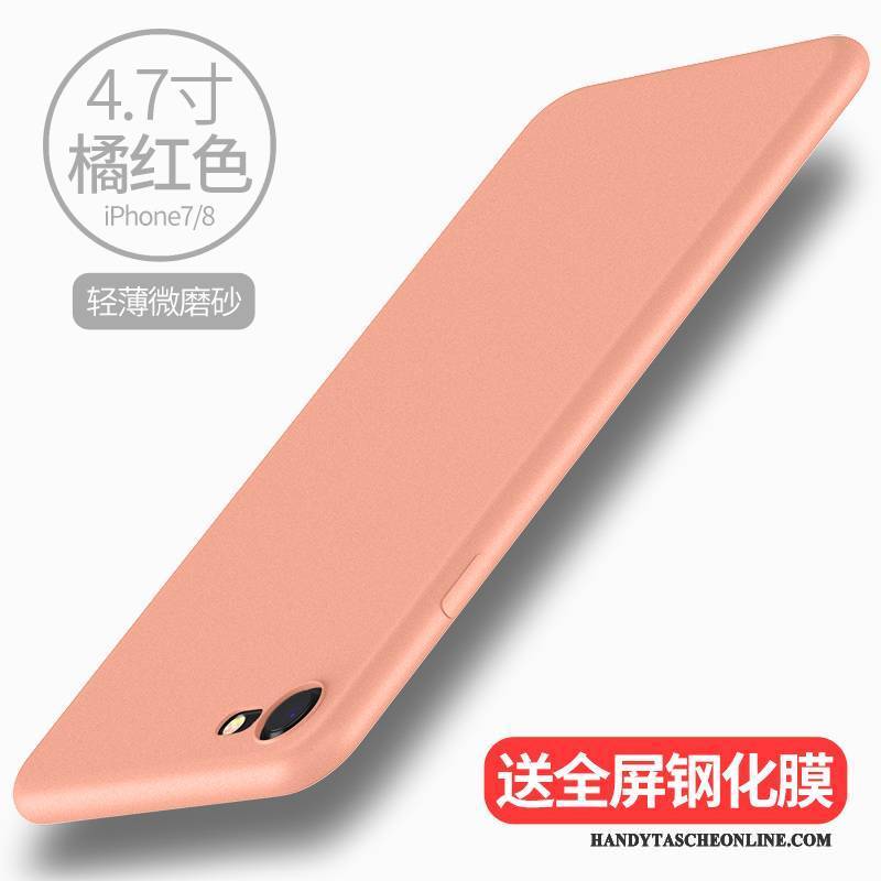 Hülle iPhone 7 Weiche Weiß Neu, Case iPhone 7 Silikon Rosa Nubuck