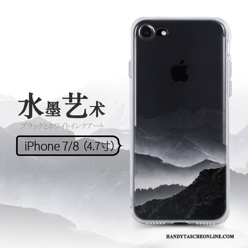 Hülle iPhone 8 Kreativ Handyhüllen Transparent, Case iPhone 8 Weiche Trend Hängende Verzierungen