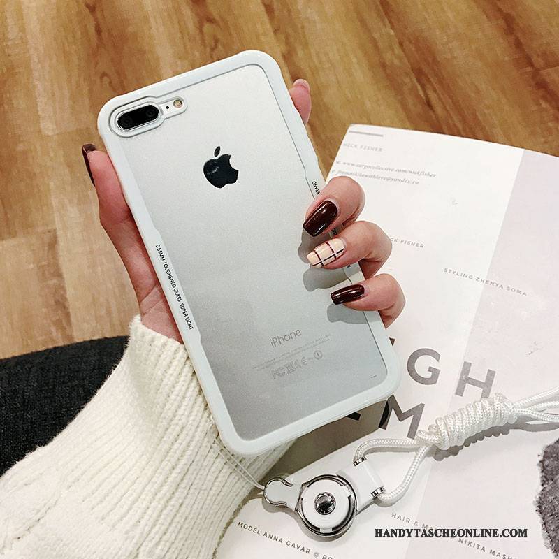 Hülle iPhone 8 Kreativ Transparent Anti-sturz, Case iPhone 8 Schutz Trendmarke Hängende Verzierungen