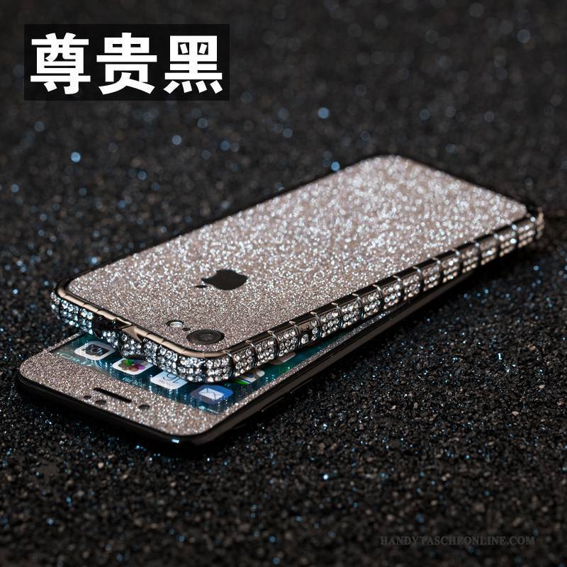 Hülle iPhone 8 Metall Neu Handyhüllen, Case iPhone 8 Strass Anti-sturz Grenze