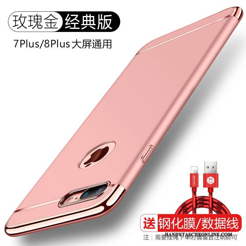 Hülle iPhone 8 Plus Halterung Rot Schwer, Case iPhone 8 Plus Schutz Handyhüllen Trend